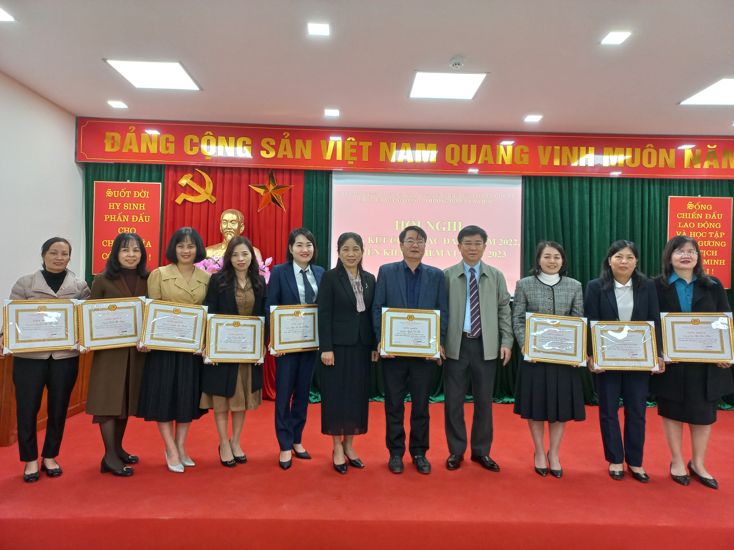 Đảng bộ Sở Lao động - Thương binh và Xã hội tỉnh Tuyên Quang hoàn thành chương trình công tác năm 2023